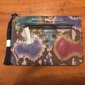 Aimee Kestenberg leather RFID pouch with tassel